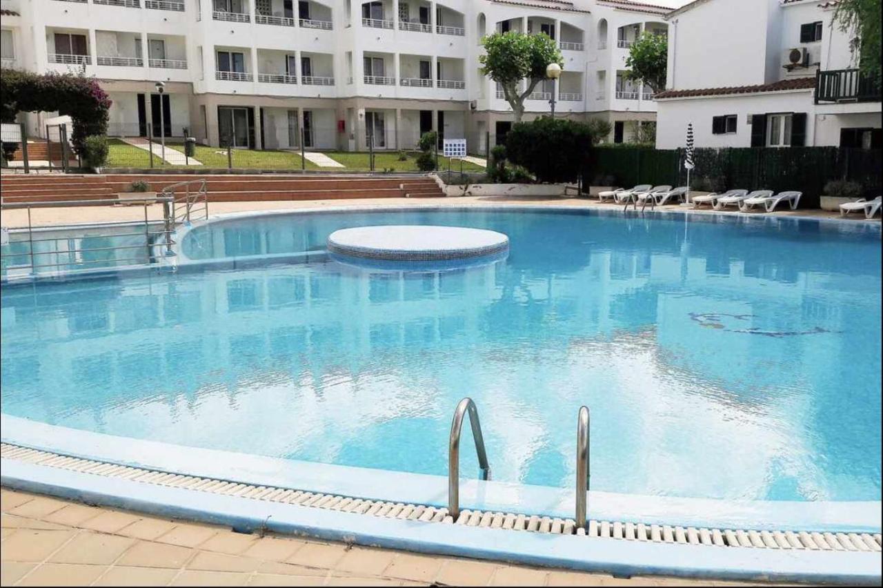 Apartamento Bajo Con Piscina Macarella Cala'N Blanes  Eksteriør bilde